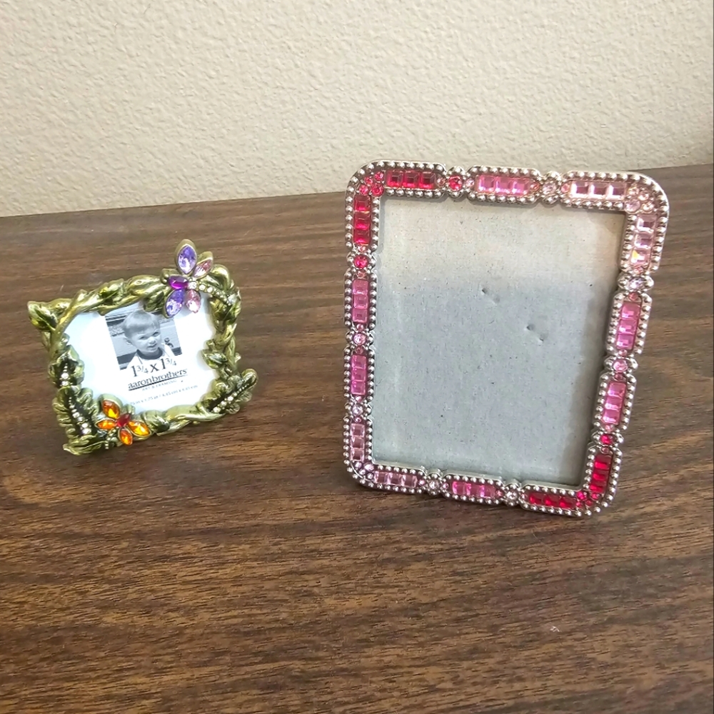 Aaron Brothers Rhinestone Photo Frame Set (2)